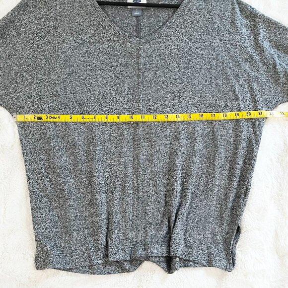 Old Navy Heathered Gray 3/4 Sleeve Shirt Size Small - Picture 3 of 7